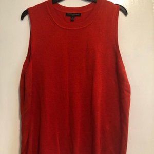 Banana Republic Orange Sleeveless knit top